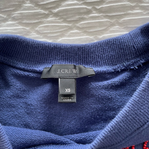 JCREW Oui Non Sweatshirt | XS - Picture 4 of 6